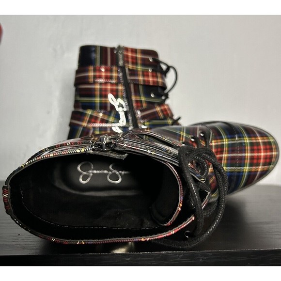 Jessica Simpson Kerina Lace-Up Boot - Plaid (12W) 766968 - Picture 3 of 6